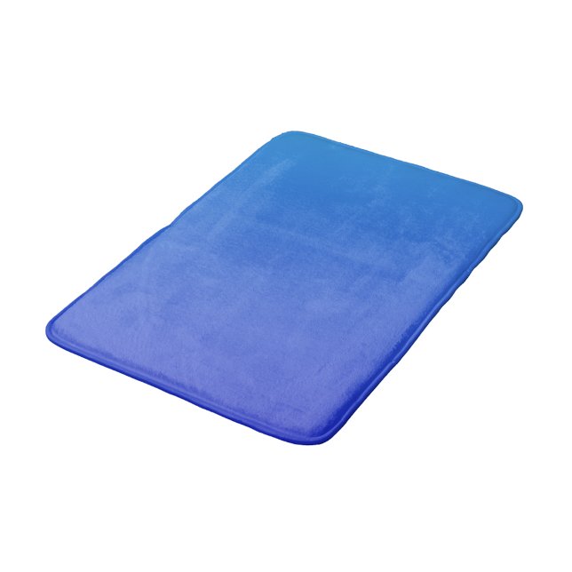 Tapete De Banheiro Cor do gradiente azul (Criador carregado)