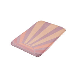 Tapete De Banheiro Cor do Sol Rosa e Roxo