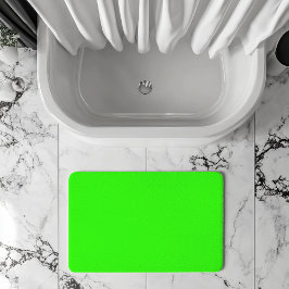 Tapete De Banheiro Cor Sólida Neon Verde | Clássico