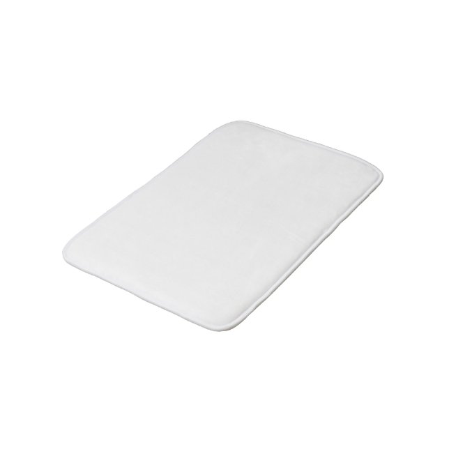 Tapete De Banheiro Cor Sólida Pura e Branca (Angulado)