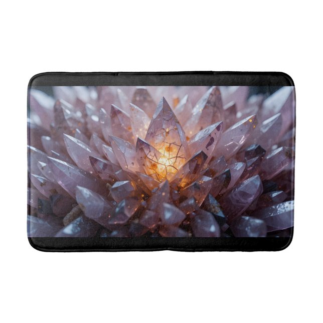 Tapete De Banheiro Coração de Cristal Radiante (Frente)