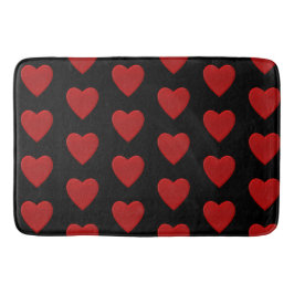 Tapete De Banheiro Coração Vermelho