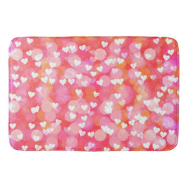 Tapete De Banheiro Corações e Bokeh