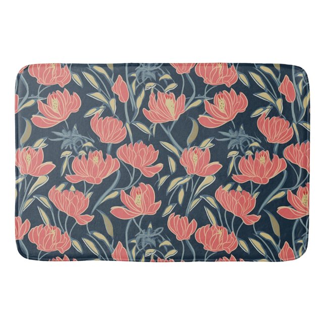 Tapete De Banheiro Coral Breeze Floral (Frente)