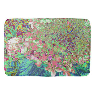 Tapete De Banheiro Coral Elegante e Chartreuse Limelight Hydrangea