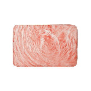 Tapete De Banheiro Coral Fluffy Pele: Tendência 2019.