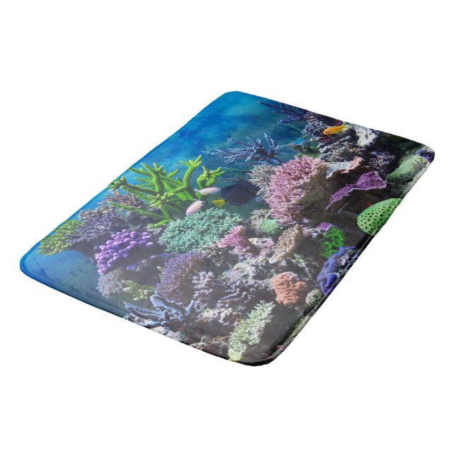 Tapete De Banheiro Coral Reef Bath Mat. (Angulado)