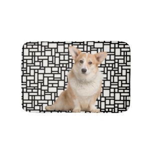 Tapete De Banheiro Corgi Abstrato