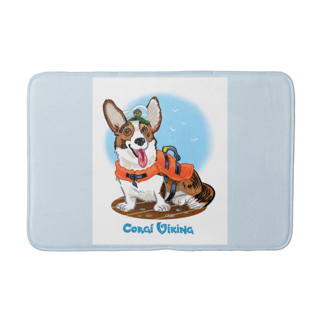 Tapete De Banheiro Corgi Bathmat, muito macio. (Frente)
