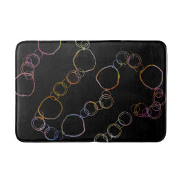 Tapete De Banheiro Corrente Círculo Arco-Íris