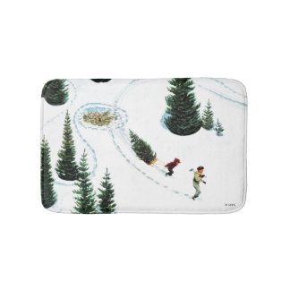 Tapete De Banheiro Cortando a árvore