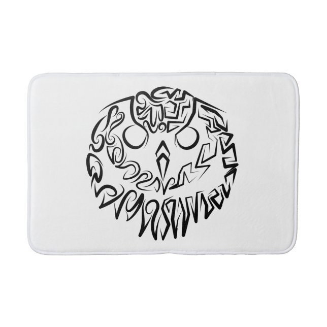 Tapete De Banheiro Coruja Branca e Negra (Frente)