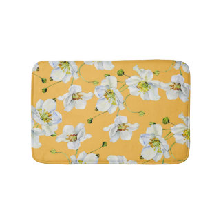 Tapete De Banheiro Cosmos, aquarela, uniforme, padrão floral.