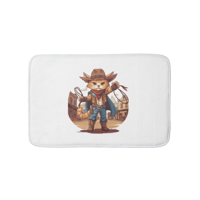 Tapete De Banheiro Cowboy Cat (frente)