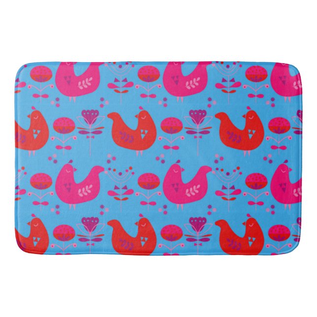 Tapete De Banheiro Cozinha Designer Corresponde com Hens - Presentes  (Frente)
