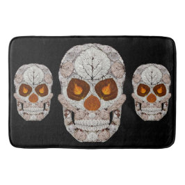 Tapete De Banheiro Crânio 11 da folha de Aspen
