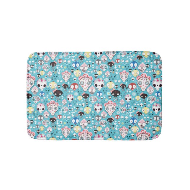 Tapete De Banheiro Crânio de riso da textura (frente)