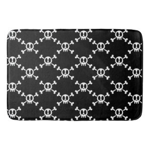 Tapete De Banheiro Crânio e Crossbones