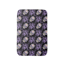 Tapete De Banheiro Crânio roxo do açúcar