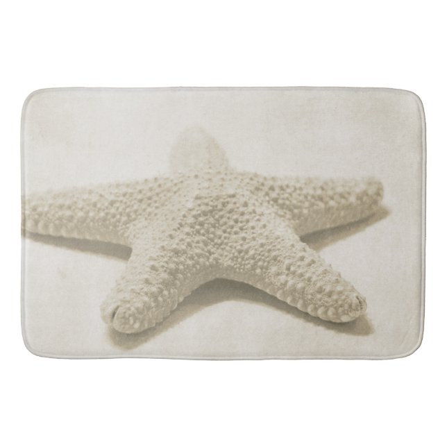 Tapete De Banheiro Cream Beach Starfish (Frente)