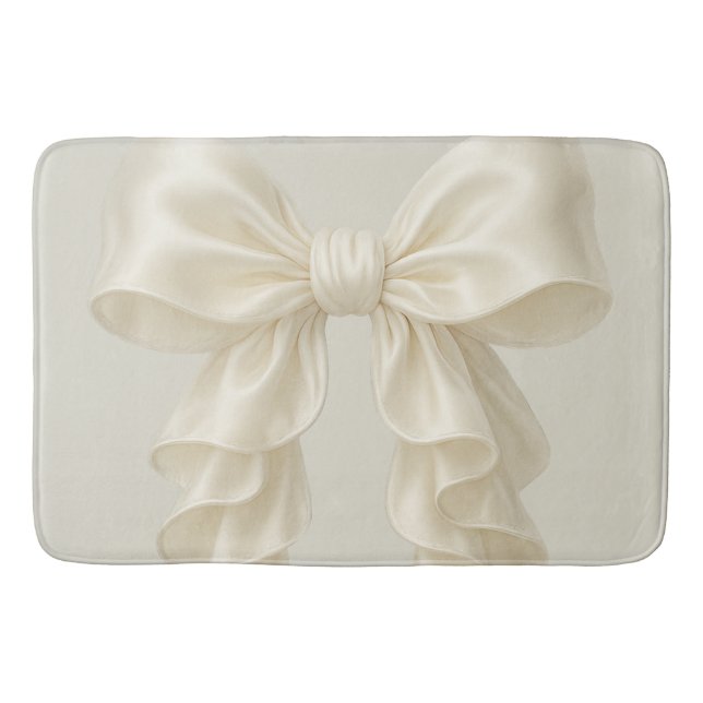 Tapete De Banheiro Cream Cascade Ruffle Arco Elegante Posh Girly (Frente)
