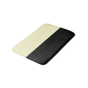 Tapete De Banheiro Creme e preto