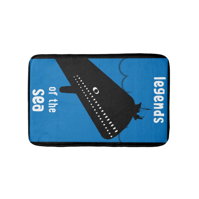 Tapete De Banheiro Crianças Bonitas Mobilizam Monstro Do Mar Dick (frente)