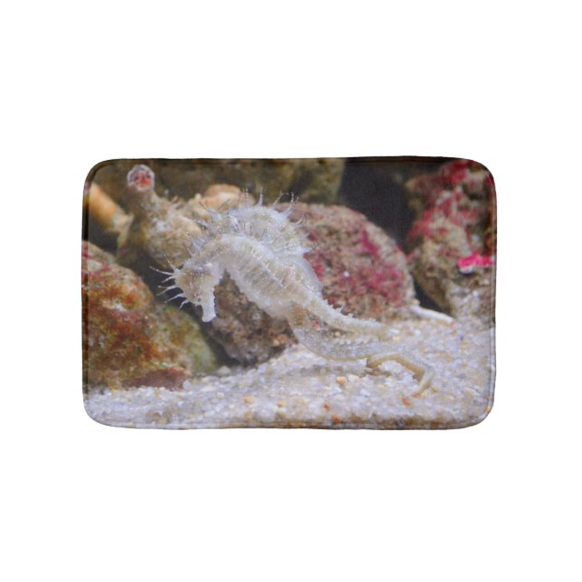 Tapete De Banheiro Criatura Do Mar De Cavalo Rosa (frente)