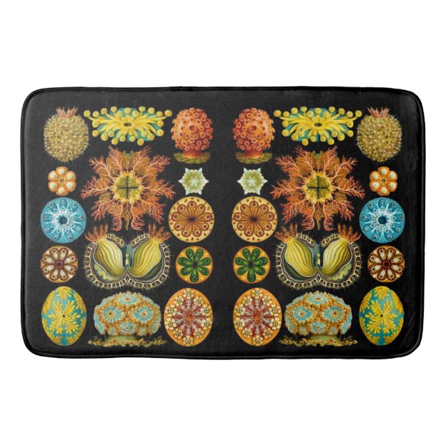 Tapete De Banheiro criaturas do mar da vida marinha impressão (Frente)