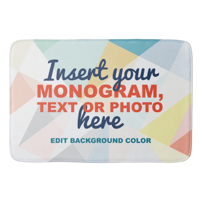 Tapete De Banheiro Crie seu próprio personalizado (Frente)