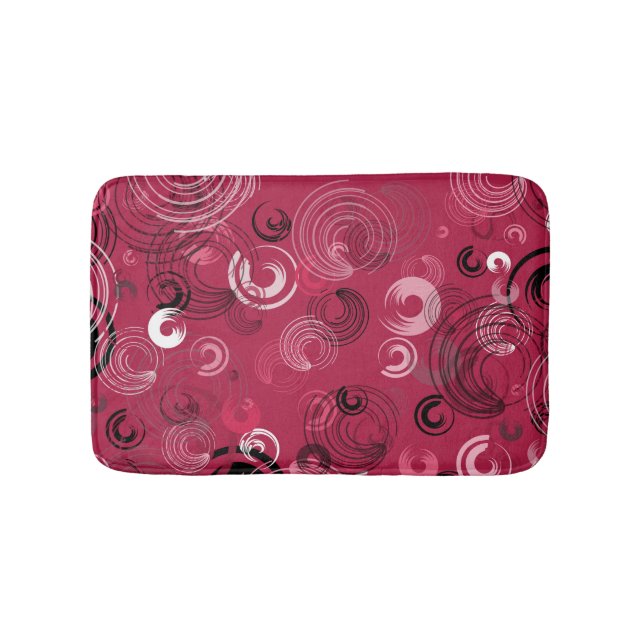 Tapete De Banheiro Crimson e Negro (frente)