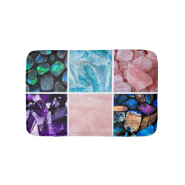 Tapete De Banheiro Crystal Rainbow Gemstone Bath Mat