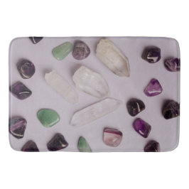 Tapete De Banheiro Crystals Gems Energy Vibes Design Bath Mat