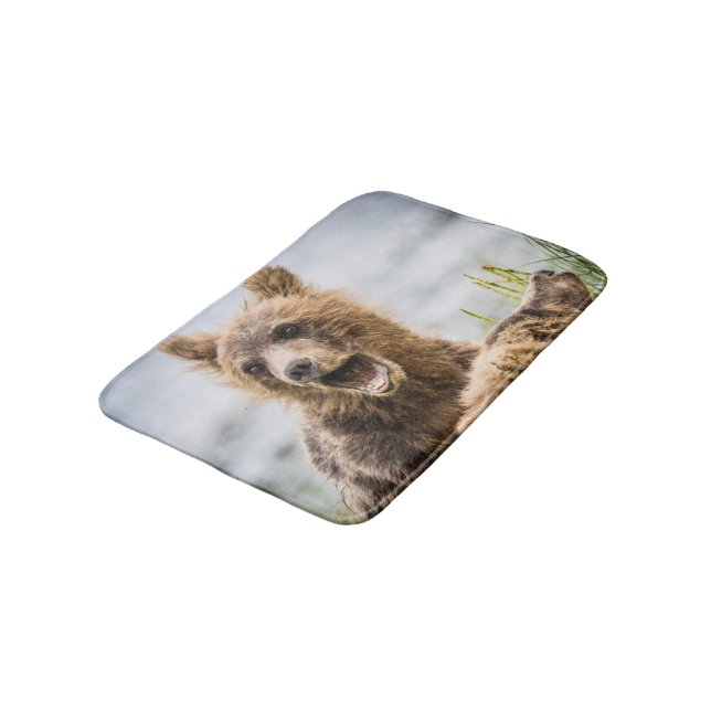 Tapete De Banheiro Cubos Grizzly Procurando Sua Mãe (Angulado)