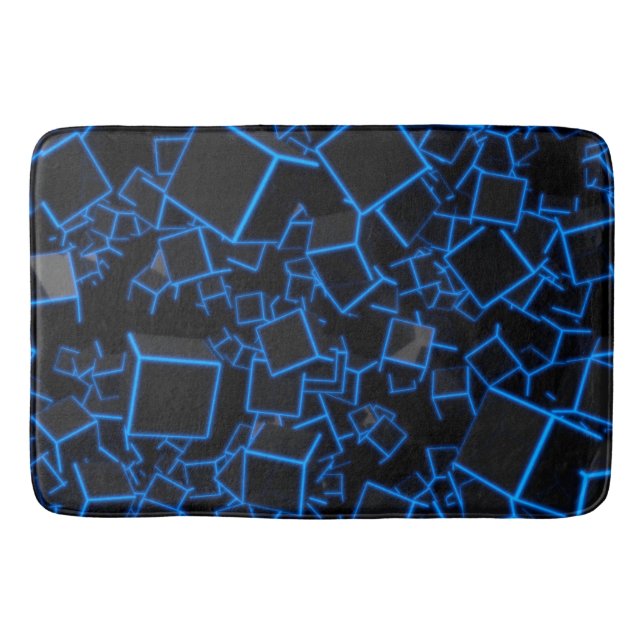 Tapete De Banheiro Cubos tridimensionais (Frente)