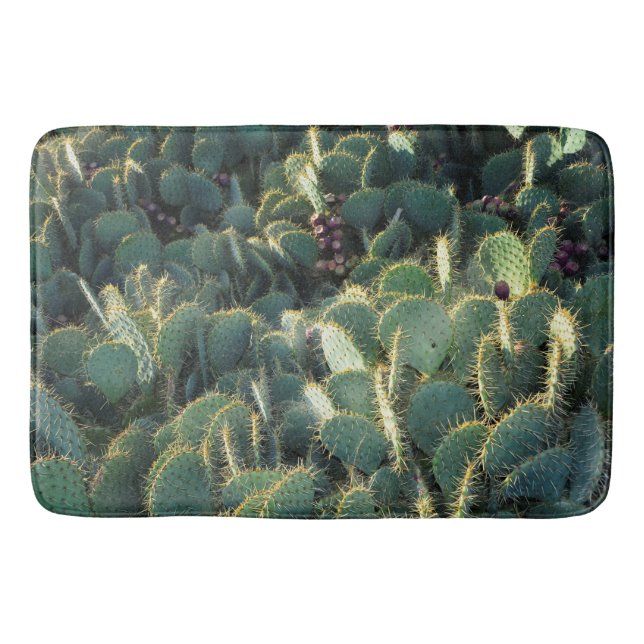 Tapete De Banheiro Cuidado! Cactos espinhosos! (Frente)