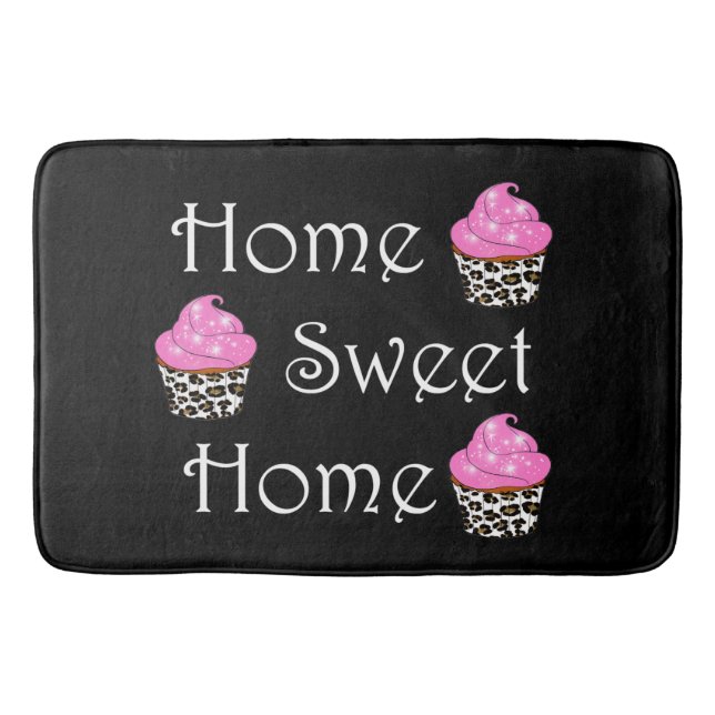 Tapete De Banheiro Cupcake "Home Sweet Home" (Frente)