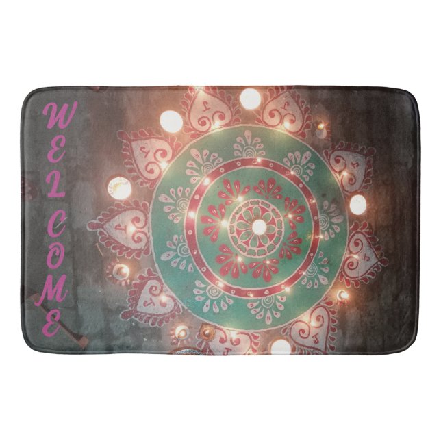 Tapete De Banheiro Custom welcome design  (Frente)