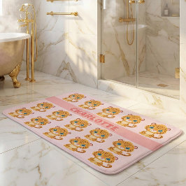 Tapete De Banheiro Cute Baby Leopard Safari Animal Kids