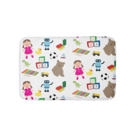 Tapete De Banheiro Cute Kids Toys Pattern