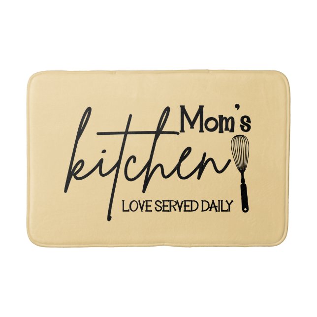 Tapete De Banheiro Cute Mom's kitchen word art (Frente)