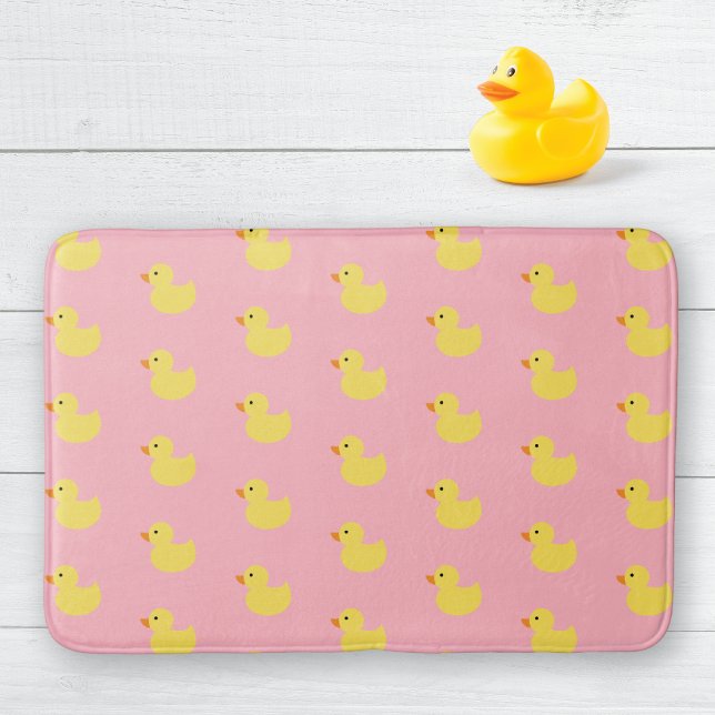Tapete De Banheiro Cute Yellow Rubber Ducks  (Criador carregado)