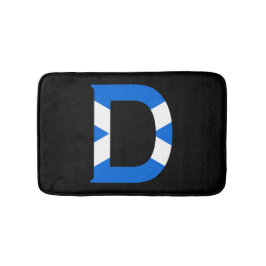 Tapete De Banheiro D Monograma sobrado na Scottish Flag bmcnt