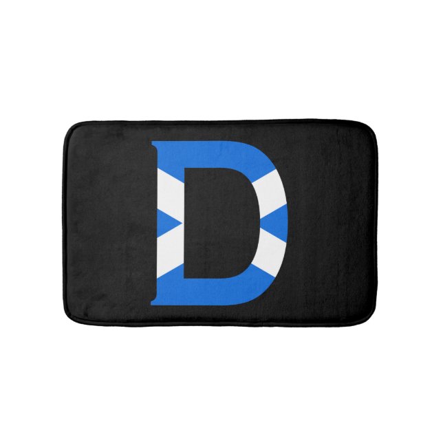 Tapete De Banheiro D Monograma sobrado na Scottish Flag bmcnt (frente)