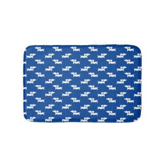 Tapete De Banheiro Dachshund Bath Mat Blue Doxie Rug Bathroom