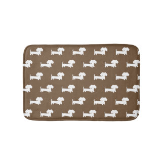 Tapete De Banheiro Dachshund Bath Mat Brown Doxie Bathroom Rug