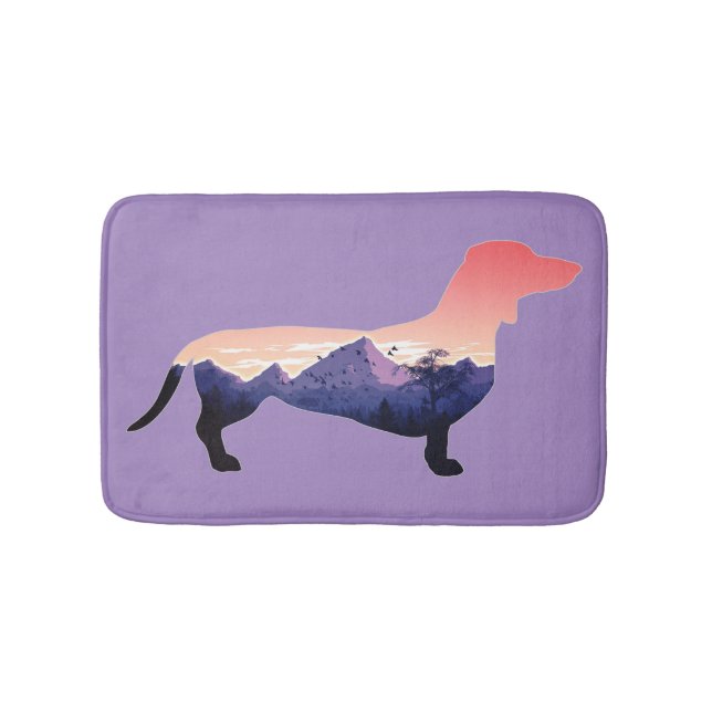 Tapete De Banheiro Dachshund Design 226 - Linda visualização da natur (frente)