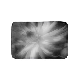 Tapete De Banheiro Dahlia Flores A Preto E Branco