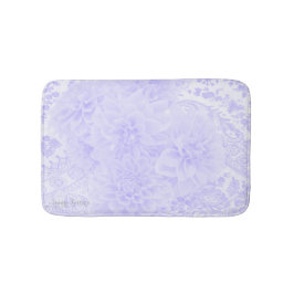 Tapete De Banheiro Dahlias em azul