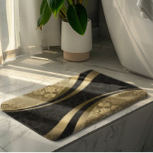 Damáscaras Geométricas Dinâmicas Pretas E Douradas